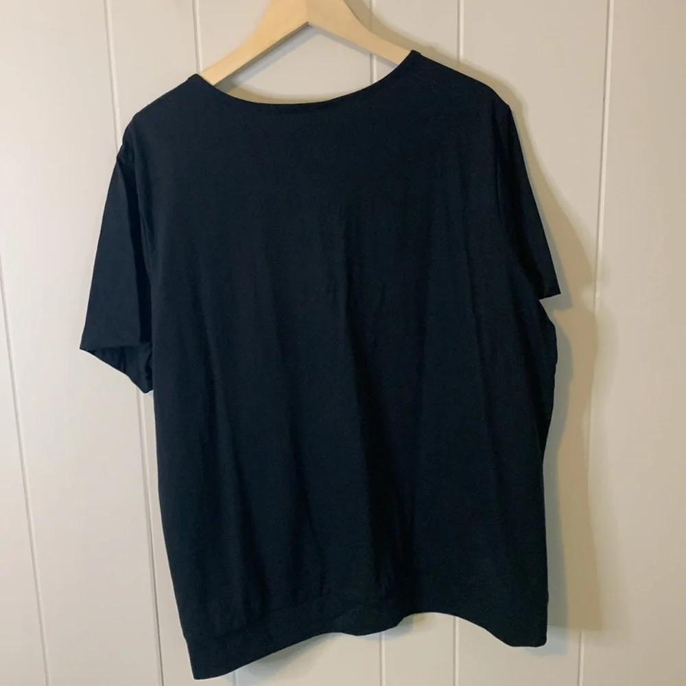 Anthony Richards Two Piece Set Top and Pants Blue and Black Size 2X